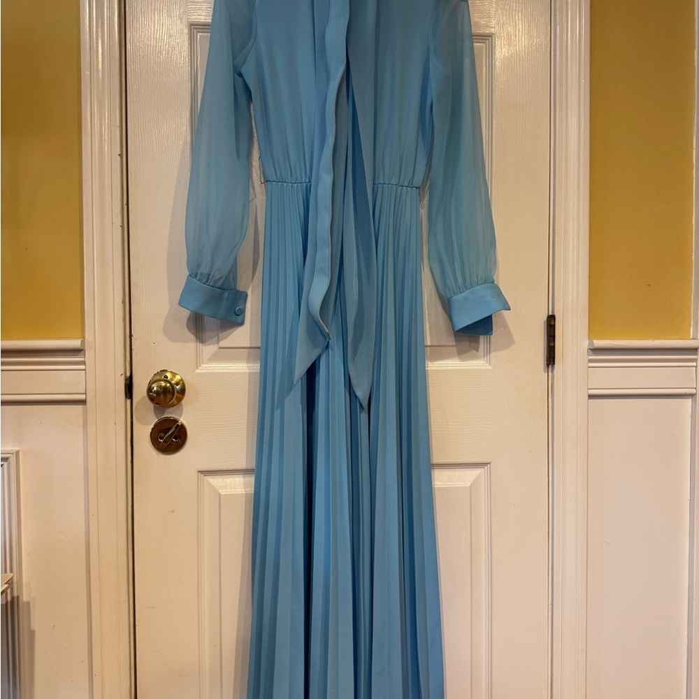 Elegant Blue Women's Dress